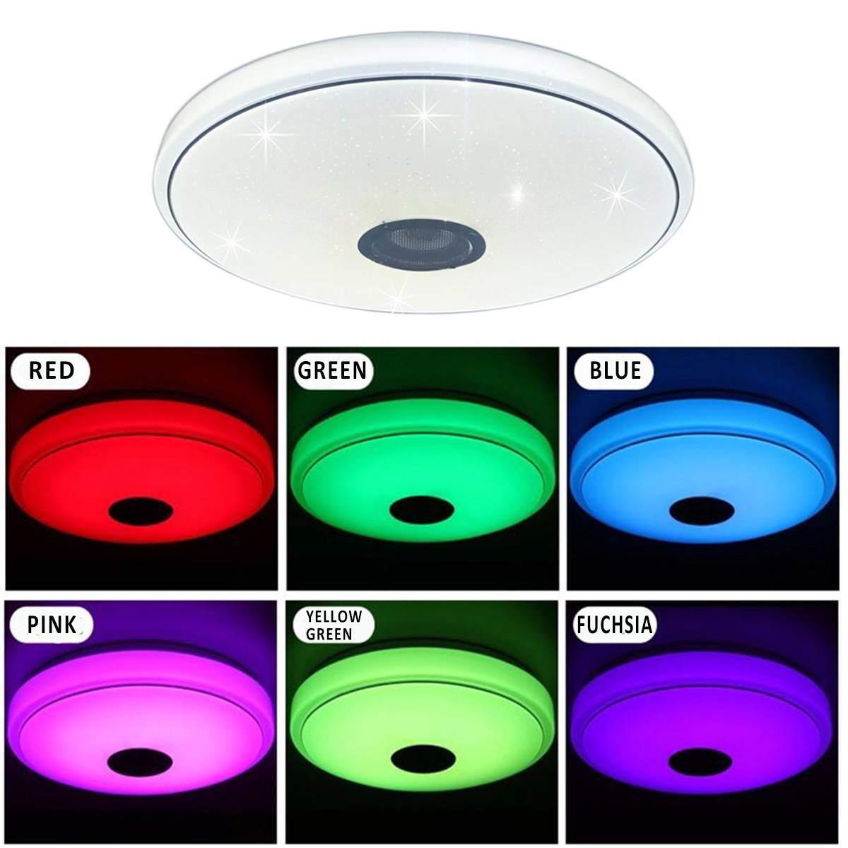 Modern RGB LED Ceiling Lights Home Lighting 36W-60W Bluetooth with Remote Control