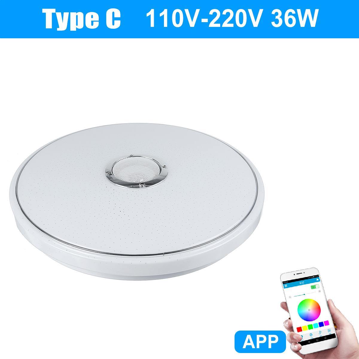 Modern RGB LED Ceiling Lights Home Lighting 36W-60W Bluetooth with Remote Control