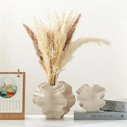 Natural Look Ceramic Coral Design Vase