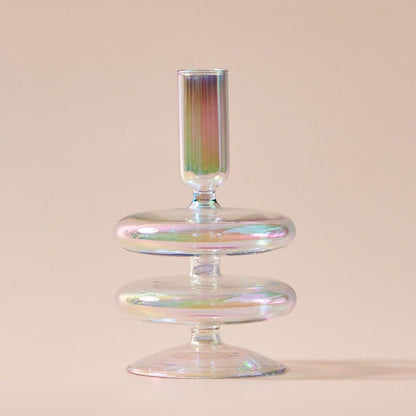 Nordic Iridescent Candle Holders