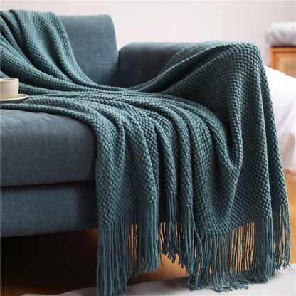 Nordic Knitted Blanket