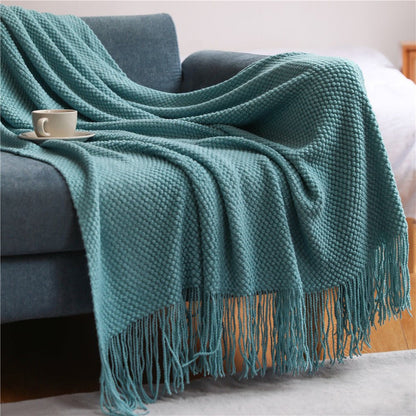 Nordic Knitted Blanket