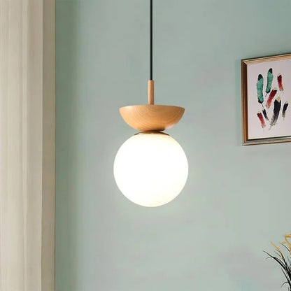 ElementBois - Nordic Half Wood Pendant Lamp