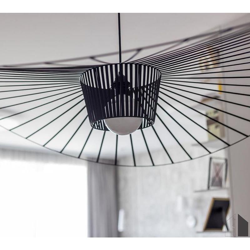 Minimalist Straw Hat Pendant Light