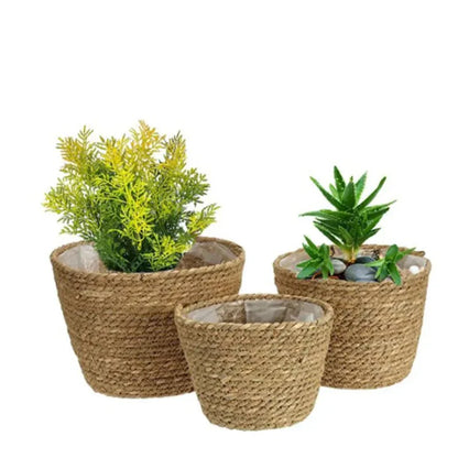 Nordic Woven Flower Plant Basket