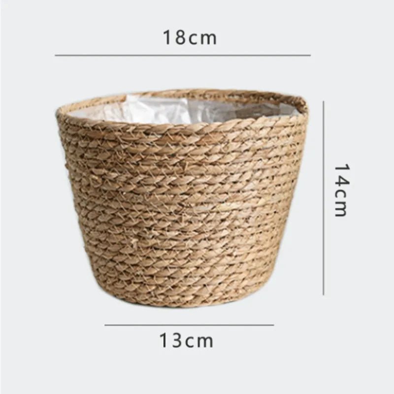 Nordic Woven Flower Plant Basket