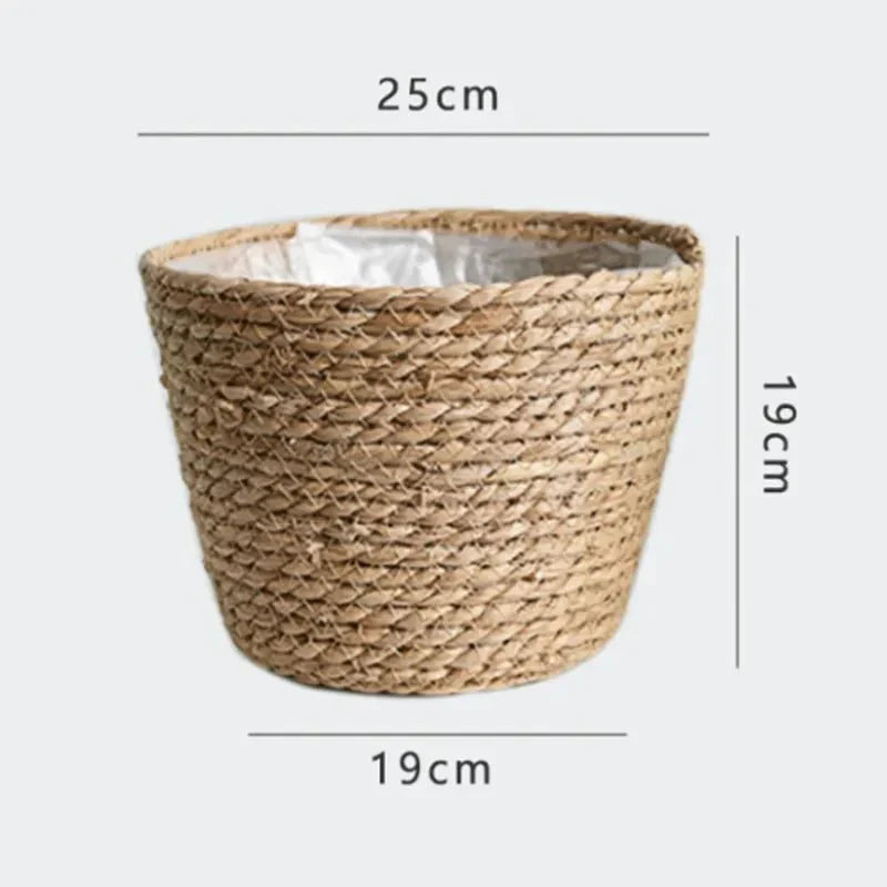 Nordic Woven Flower Plant Basket