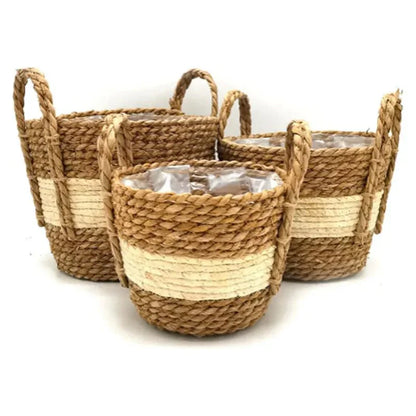 Nordic Woven Flower Plant Basket