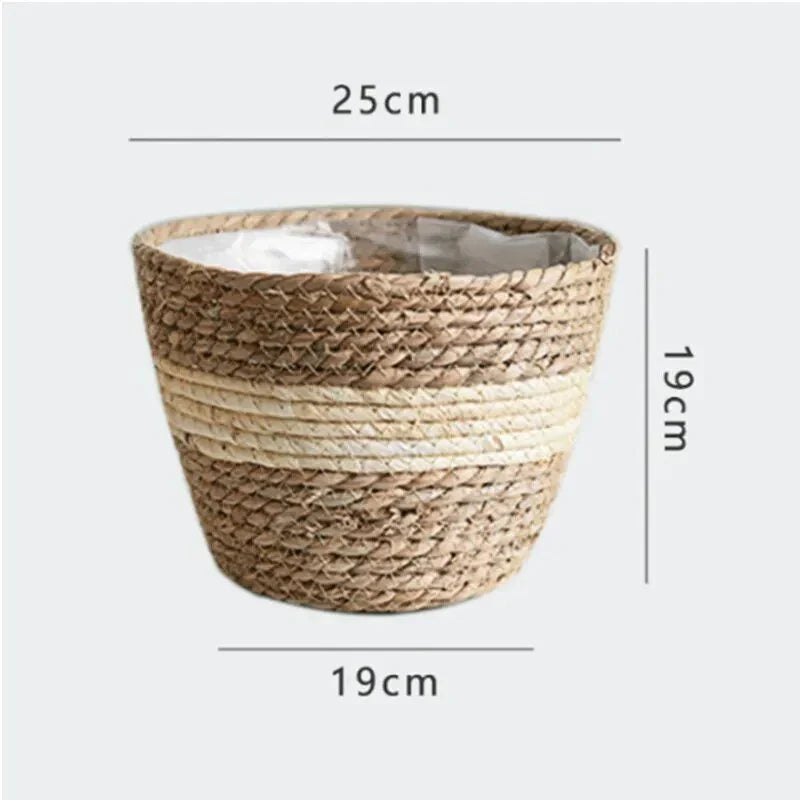 Nordic Woven Flower Plant Basket