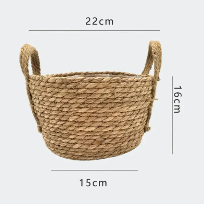 Nordic Woven Flower Plant Basket