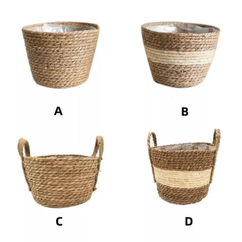 Nordic Woven Flower Plant Basket