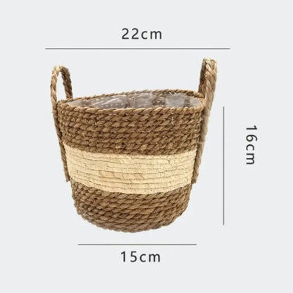 Nordic Woven Flower Plant Basket