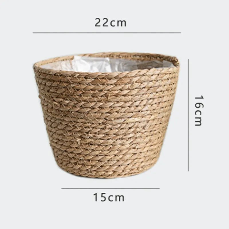 Nordic Woven Flower Plant Basket