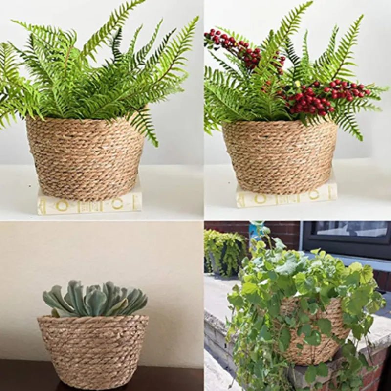 Nordic Woven Flower Plant Basket