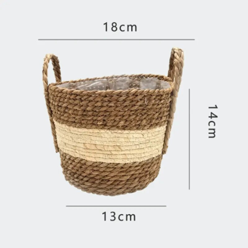 Nordic Woven Flower Plant Basket