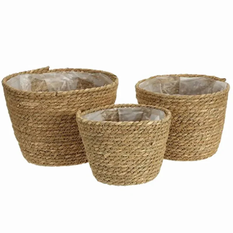 Nordic Woven Flower Plant Basket