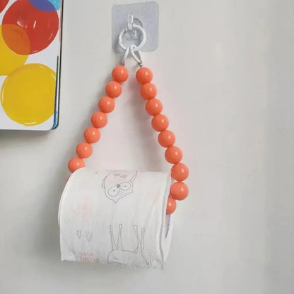 Novelty Beaded Hanging Toilet Roll Holder