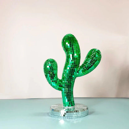 Novelty Green Disco Ball Cactus Decoration