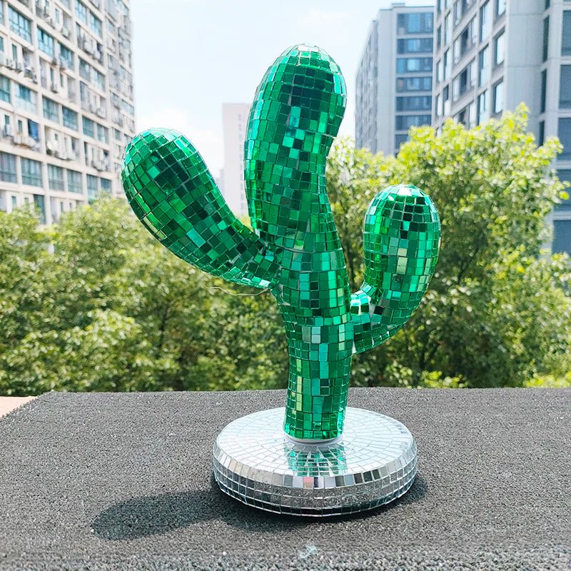 Novelty Green Disco Ball Cactus Decoration