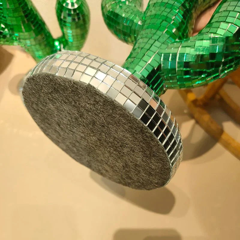 Novelty Green Disco Ball Cactus Decoration