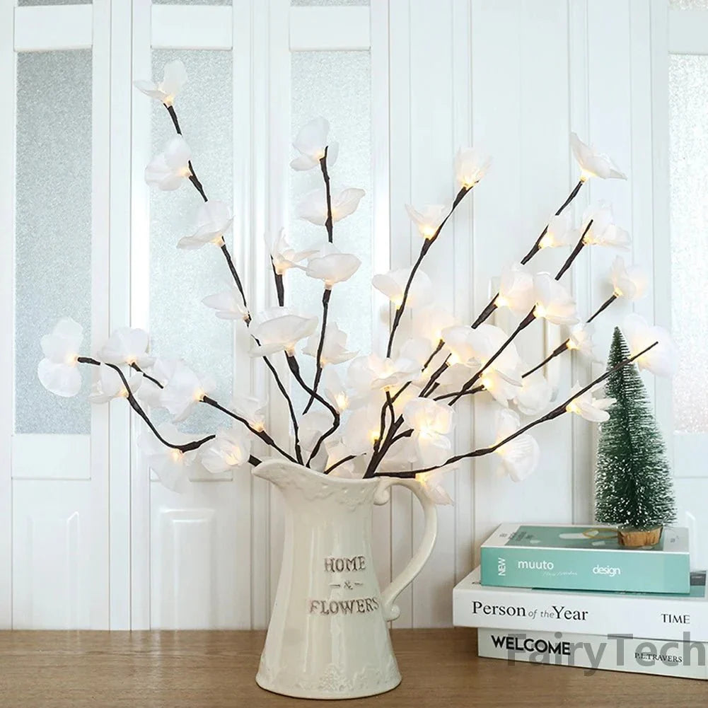 Orchid Branch Fairy Light Garland