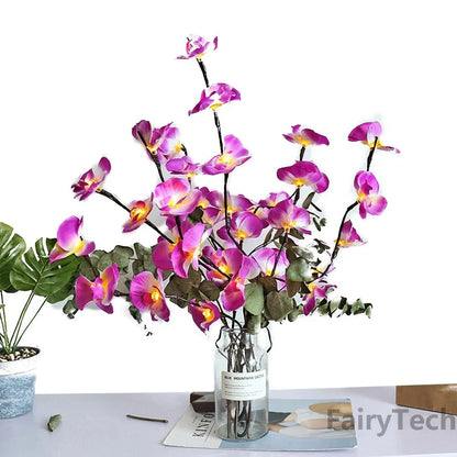 Orchid Branch Fairy Light Garland