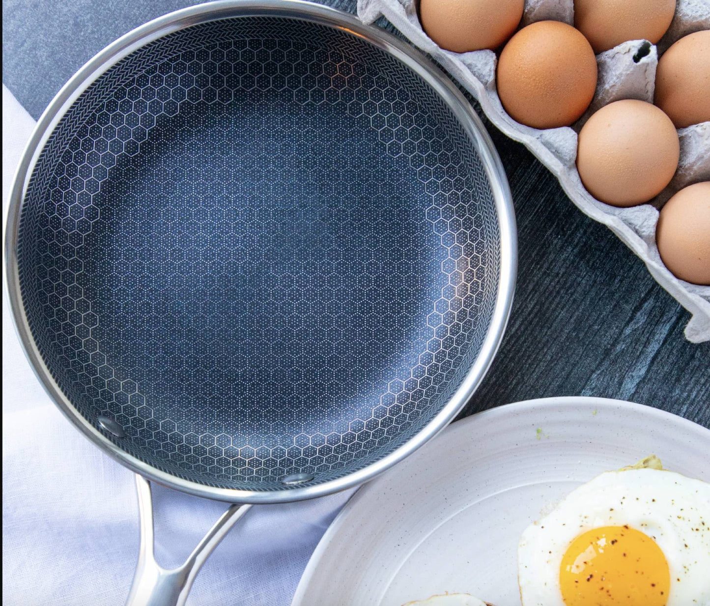 KitchenPro | Non-Stick Stainless Steel Frying Pan