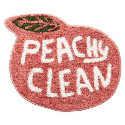 Peach & Lemon Shaped Absorbent Bathroom Mats