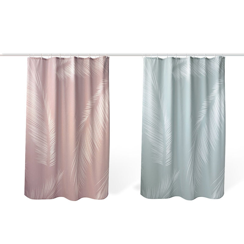 Palm Leaves Waterproof Bathroom Shower Curtains