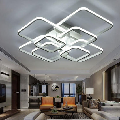 Modern LED Chandelier Lighting - Dimmable App-Controlled & Remote-Controlled Chandelier for Contemporary Homes