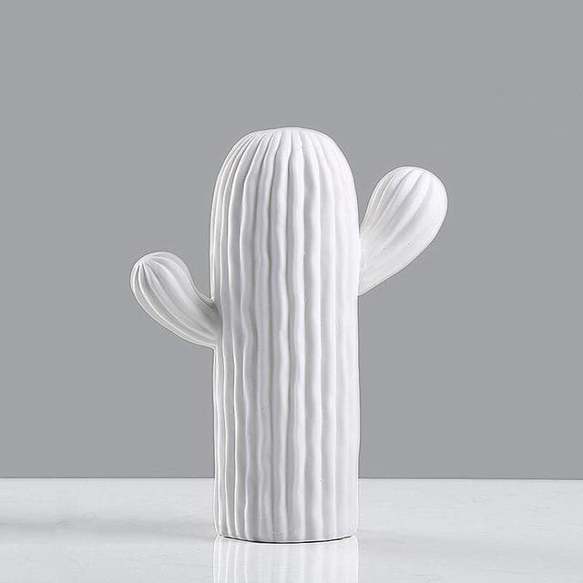 White Porcelain Cactus Collection