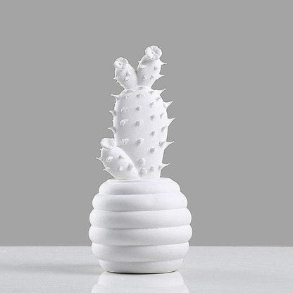 White Porcelain Cactus Collection