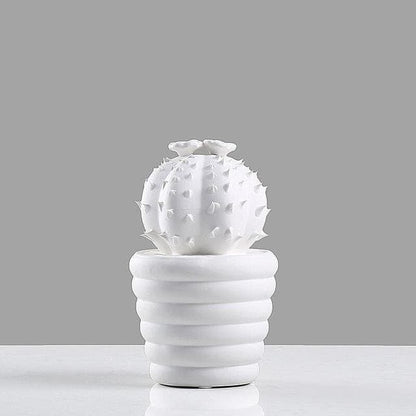 White Porcelain Cactus Collection