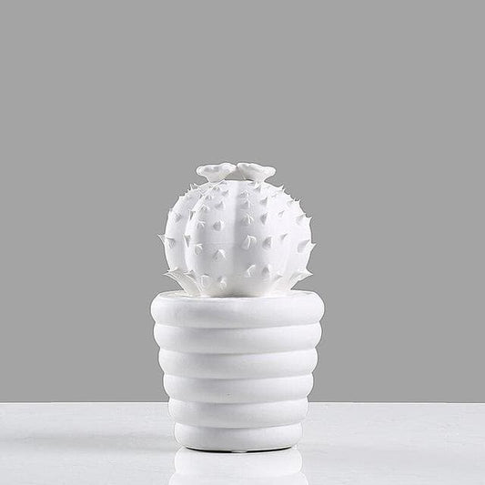 White Porcelain Cactus Collection