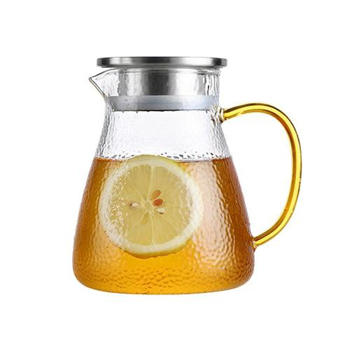 Hammered Glass Cup & Pitcher