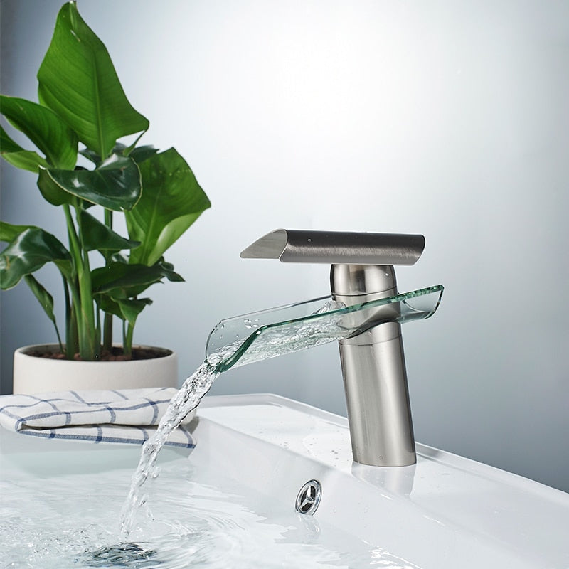 Miravique Glass Waterfall Faucet