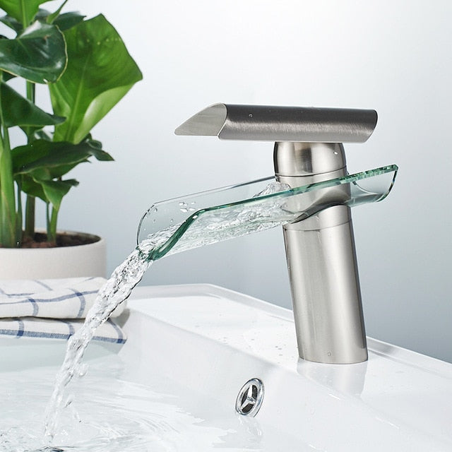 Miravique Glass Waterfall Faucet