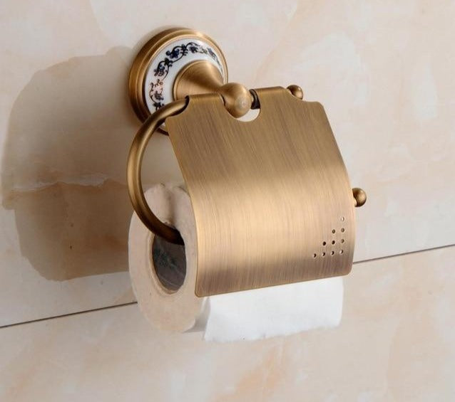 Miravique Brass Bathroom Hardware Set