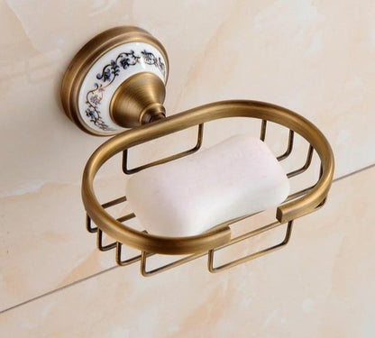 Miravique Brass Bathroom Hardware Set