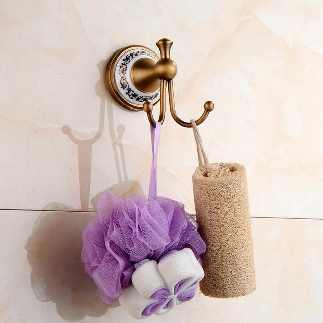 Miravique Brass Bathroom Hardware Set