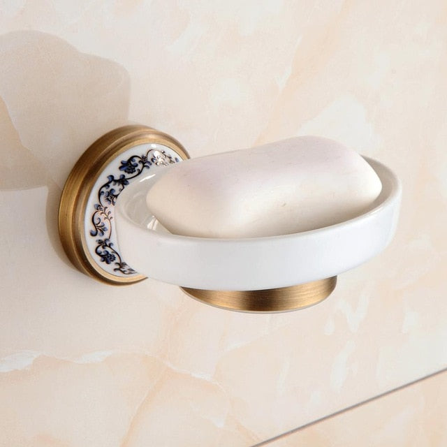 Miravique Brass Bathroom Hardware Set