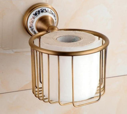 Miravique Brass Bathroom Hardware Set