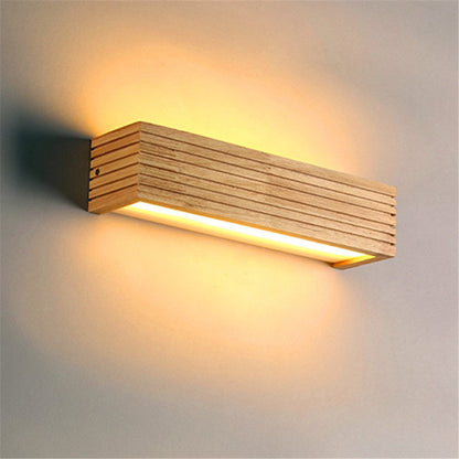 Miravique - Modern Japanese Wooden Wall Lamp