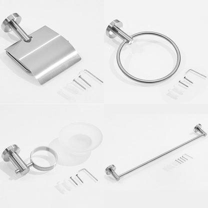 Miravique Steel Bathroom Hardware Set