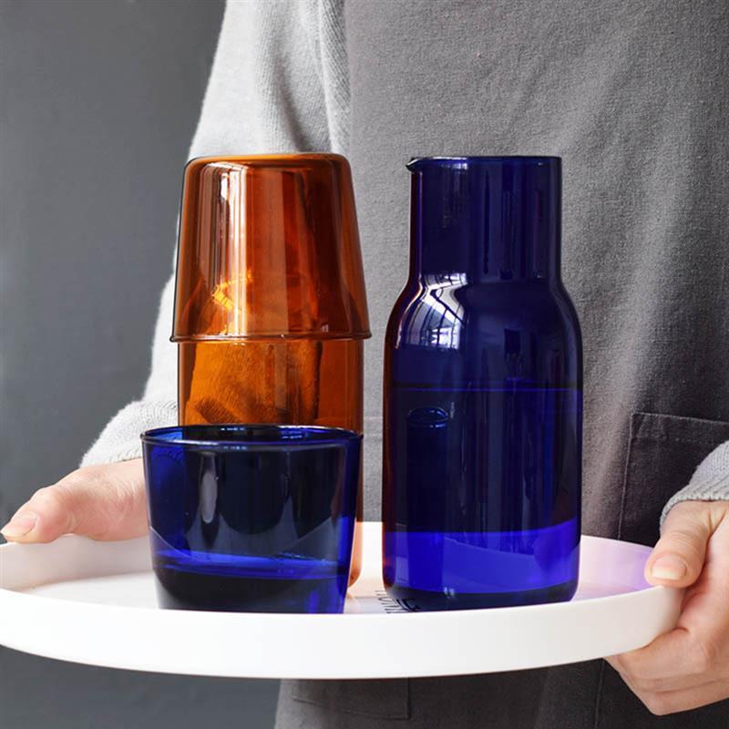 Vibrant Glass Water Jar and Glass Set