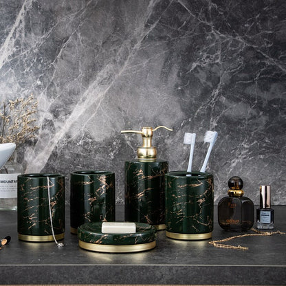 EMERALD LIGHTNING BATHROOM SET