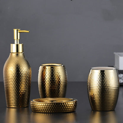 CHAMPAGNE GOLD BATHROOM SET