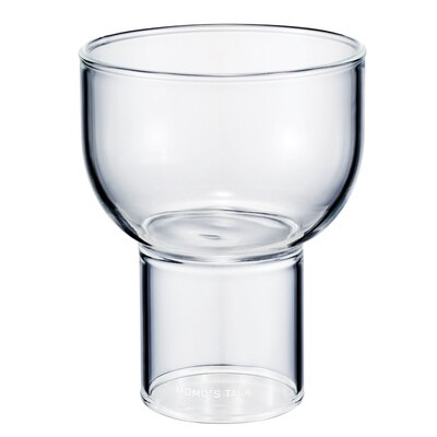 Half Moon Clear Glass Cup