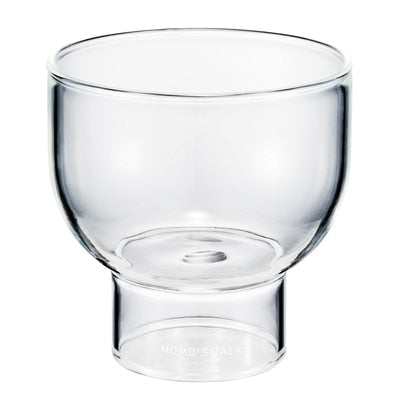 Half Moon Clear Glass Cup