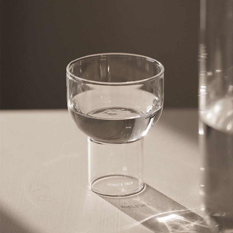 Half Moon Clear Glass Cup